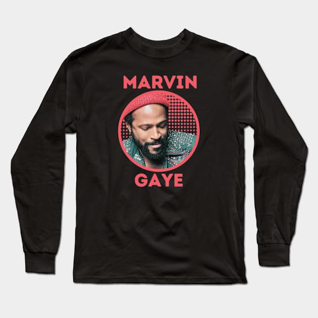 marvin gaye || aestetic pink Long Sleeve T-Shirt by claudia awes